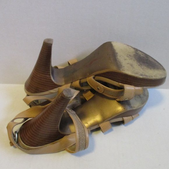 *Tahari Beige Strappy Sandal 'TROY' Slingbacks - Picture 9 of 10